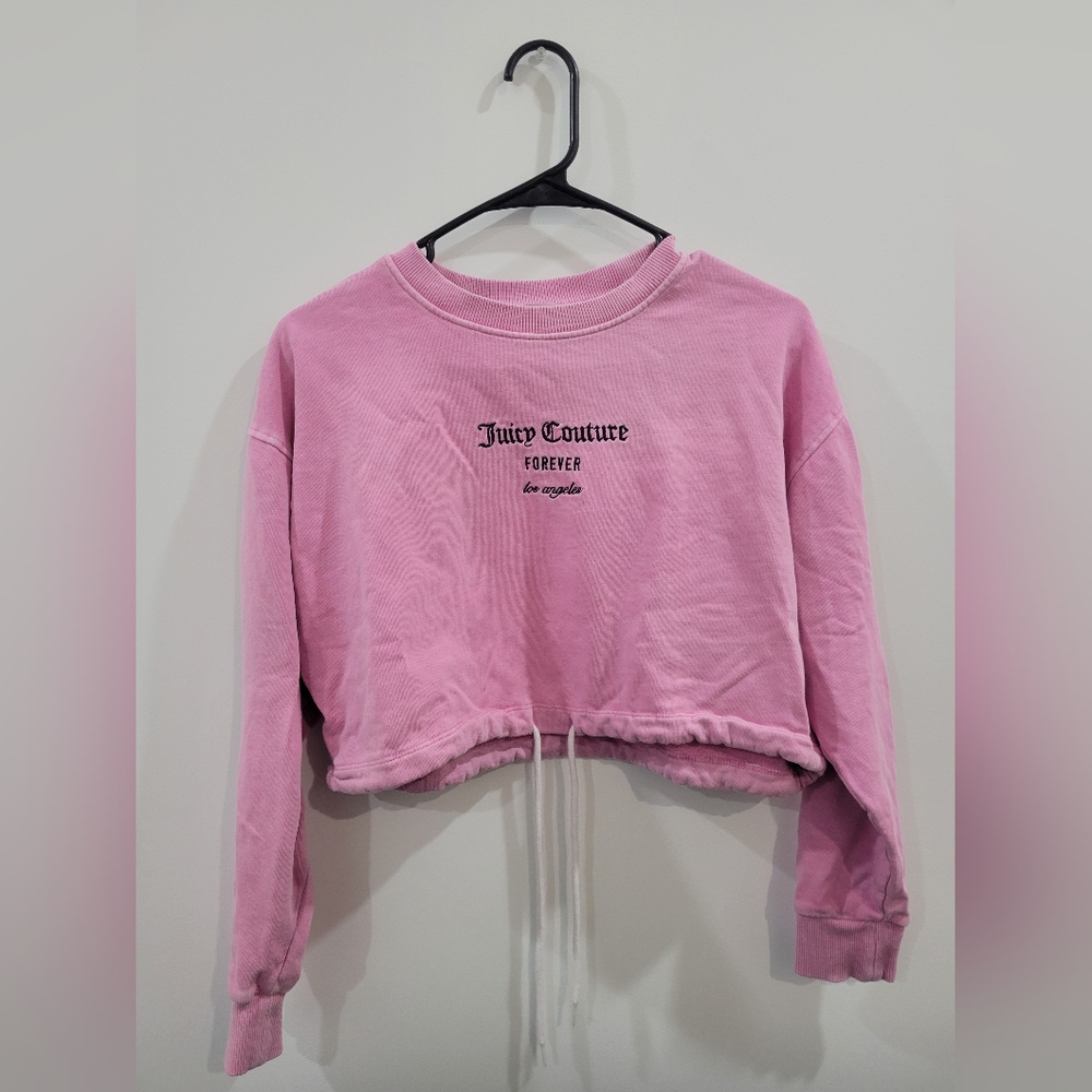 Juicy Couture X Forever 21 Pink Cropped Sweatshirt